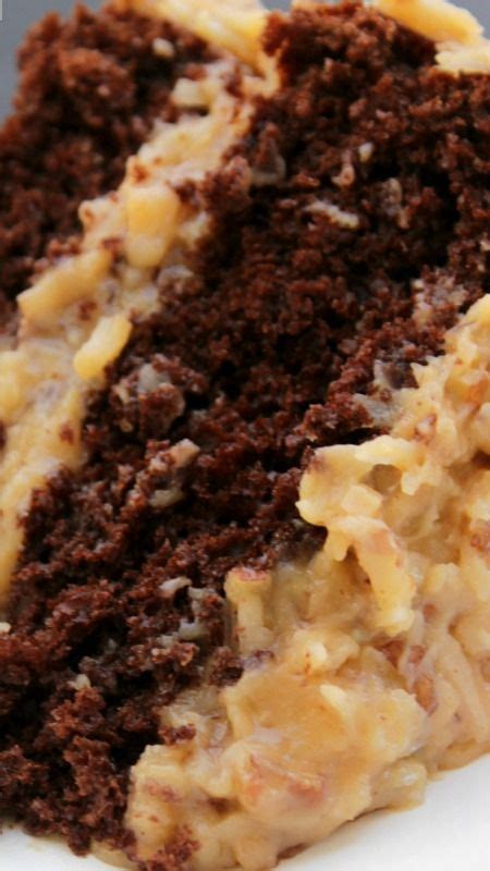 Leave the sides of the cake exposed. Best Ever German Chocolate Cake | Recipe | Dessert recipes ...