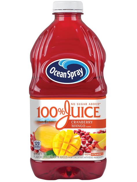 Ocean Spray No Sugar Added 100 Juice Cranberry Concord Grape 10