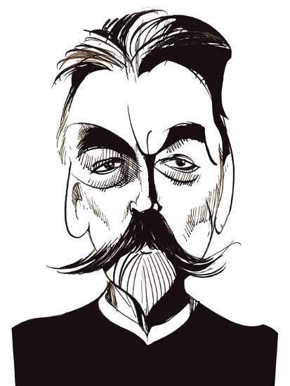 Stéphane Mallarmé Caricature Of French Poet Giclee Print Neale