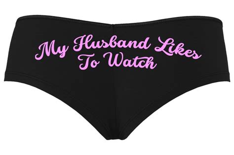 Knaughty Knickers My Husband Likes To Watch Swinger Black Etsy