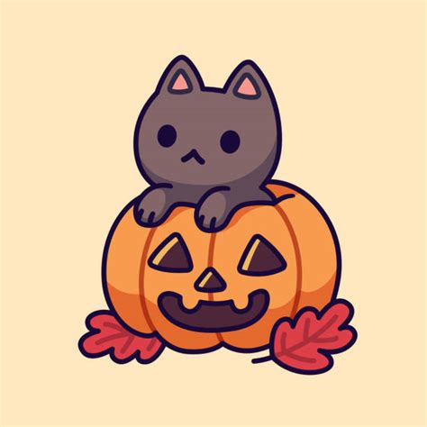 Black Cat And Pumpkin Illustrations Royalty Free Vector Graphics