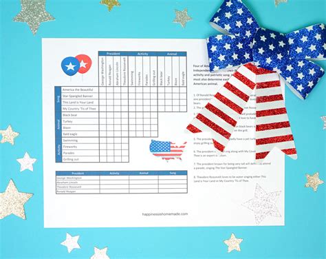 4th of july finger puzzle printable. 4th of July Printable Sudoku Puzzles + Logic Puzzle ...