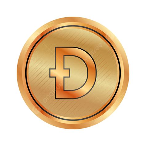 Crypto Money Vector Png Images Realistic Bronze Dogecoin Crypto Money