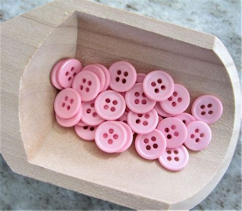 Baby Pink Buttons 50 Bulk Small Round Pink Buttons Matching Etsy