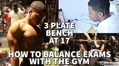 PLATE BENCH PRESS PR AT AND BRUTAL CHEST WORKOUT HOW TO BALANCE EXAMS WITH THE GYM YouTube