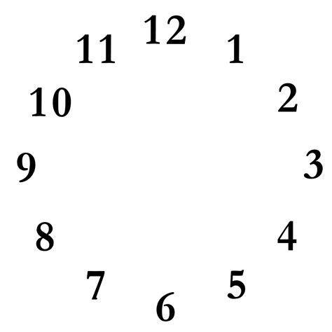 Blank Clock Template