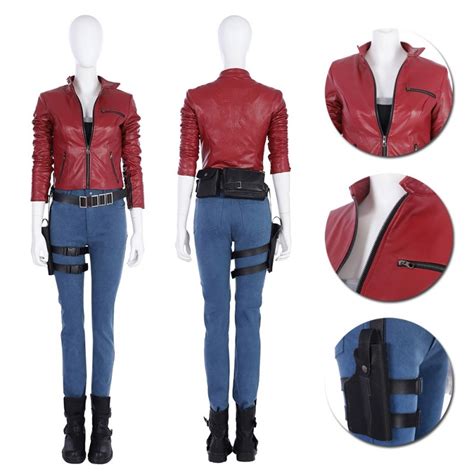 Resident Evil Re 2 Remake Biohazard Claire Redfield Jacket Cosplay Costume Suit Clothing Shoes