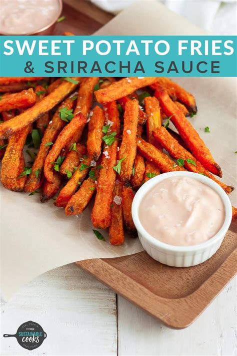 Serve with finished healthy sweet potato fries. Healthy and creamy, you'll flip for this Sweet Potato ...