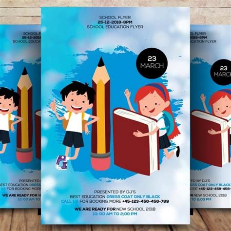 School Education Flyer Template Download On Pngtree Affiches