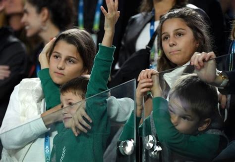 My wife does a lot of. PIX: Federer's children steal the show at Aus Open ...