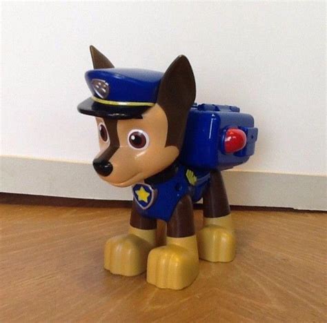 Paw Patrol Jumbo Action Pup Chase Police Dog Toy 6 Tall Nickelodeon