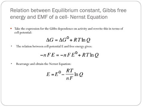 How To Calculate Equilibrium Constant From Gibbs Free Energy