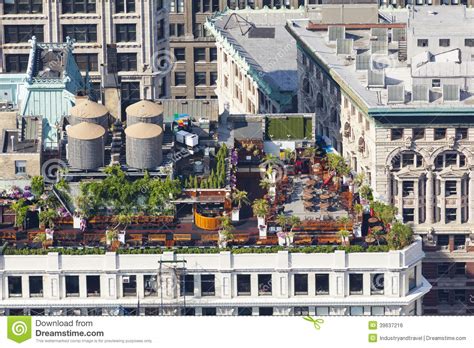 Manhattan Rooftop Gardens Editorial Stock Photo Image