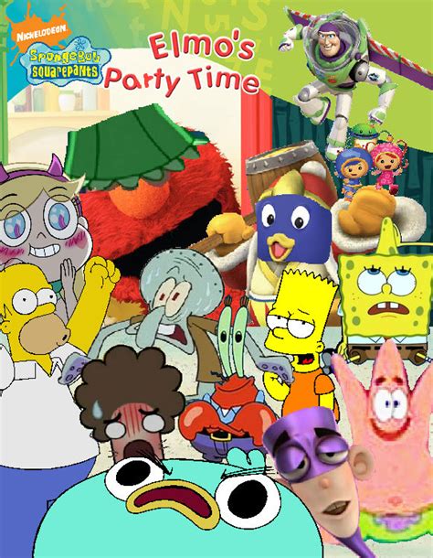 Drunk Spongebob In Elmos Party Time By Happaxgamma On Deviantart