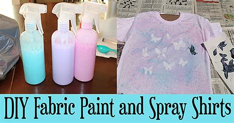 Diy Fabric Paint And Fun Spray Shirts Creative Fabrica