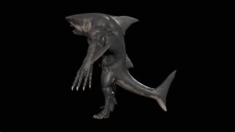Shark Mutant 3d Model By Andryuha1981