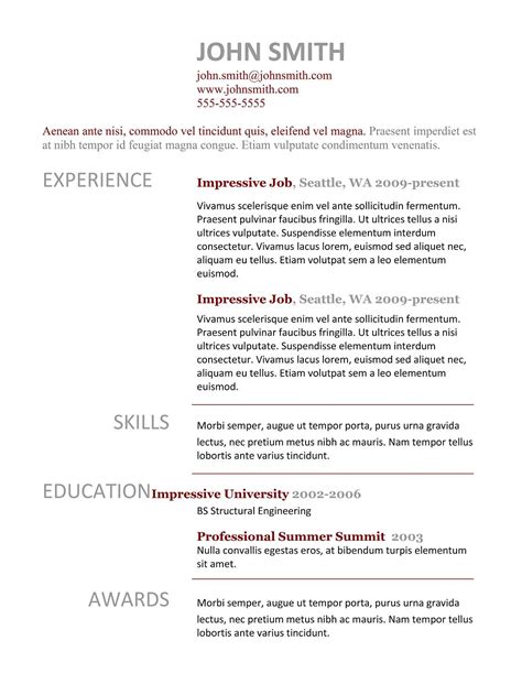 Resumes With Pictures Templates Letter Example Template Gambaran