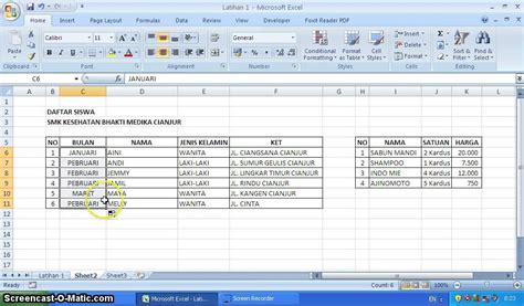 CARA MEMBUAT DAFTAR OTOMATIS DI EXCEL Warga Co Id