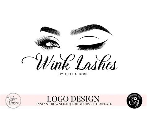 Lash Branding Set Lash Logo Design Eyelash Logo Design Etsy In 2021