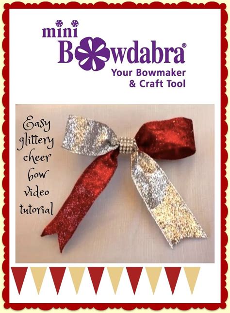 How To Make A Glittery Cheer Bow Video Tutorial Cheer Bow Tutorial