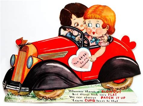 Vintage Car Valentine You Auto Be My Valentine Be My Valentine