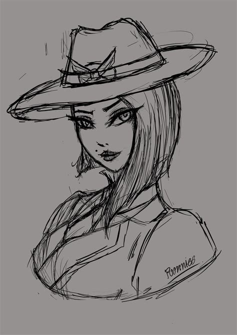 Ashe Overwatch By Poondrawing On Deviantart