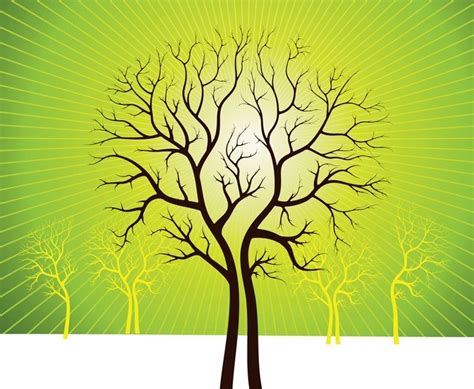 Vector Art Trees Free Vector Download Freeimages