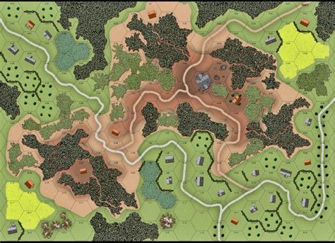 Custom Advanced Squad Leader Map Adventure Map Dungeon Maps Hex Map