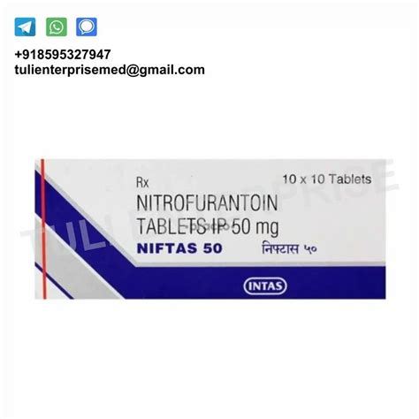 Niftas 50mg Nitrofurantoin Tablets At Rs 70box In New Delhi Id