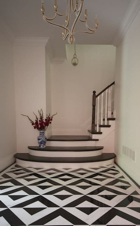 Your selection of design is entirely your own, but consider how the design will fit in with the rest of the room. Black and White Floor Tiles - Contemporary - entrance ...