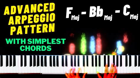 Advanced Arpeggio Pattern With 3 Simple Piano Chords How To Play