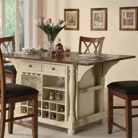 Check spelling or type a new query. Coaster Furniture 102271 Two Tone Island Kitchen Table ...