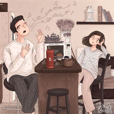 Joys Of Couple’s Life In Heartwarming Illustrations 15 Pics