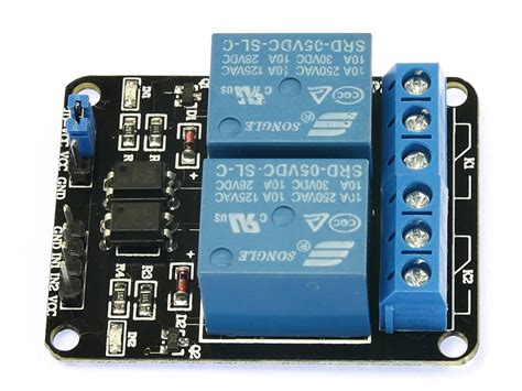 Makertronics 5v Dual 10a Opto Isolated Relay Module