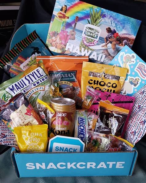 A Snack Box Filled With Snacks And Candy