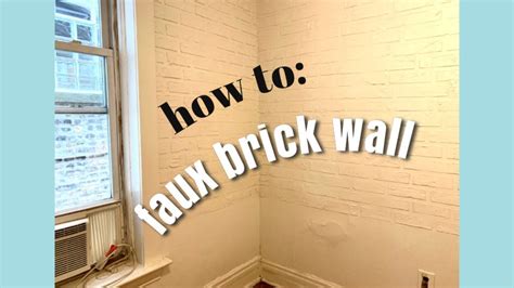 Diy Faux Brick Wall With Joint Compound Youtube Anya Diys