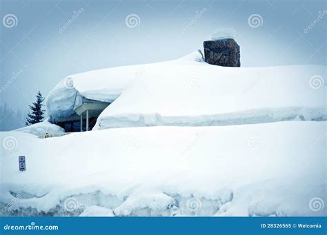 Heavy Snow Storm Stock Image Image Of Winterize Cold 28326565