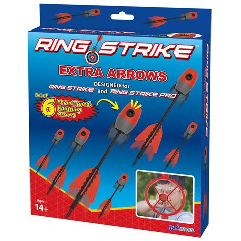 Ring Strike Extra Arrows Set Of 6 Red Ut Brands