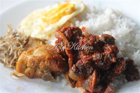 Sambal nasi lemak (resepi ii). Nasi Lemak Dengan Sambal Kerang - Azie Kitchen