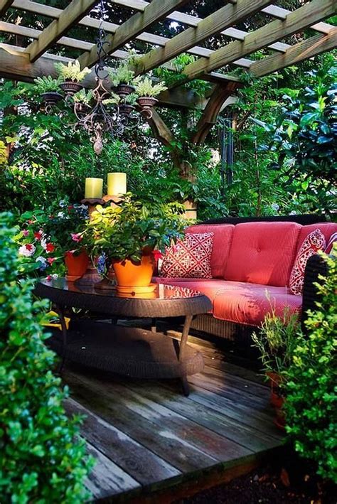 50 Inspiring Boho Outdoor Decorating Ideas For Backyard - HOMISHOME