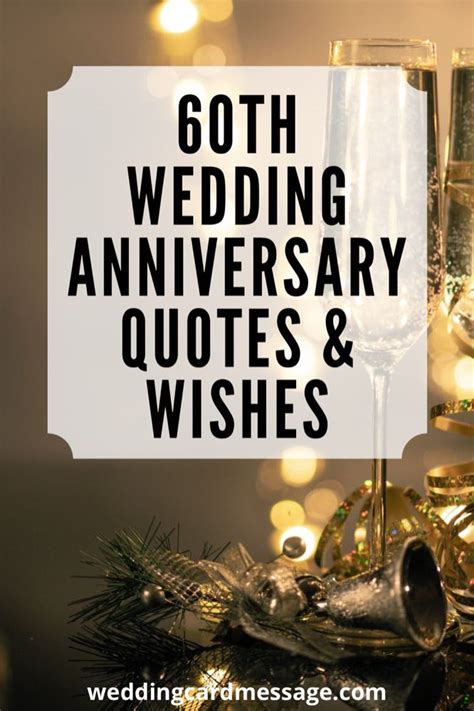 60th Wedding Anniversary Quotes And Wishes Diamond Anniversary