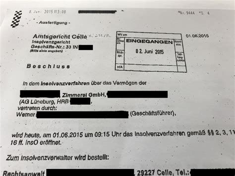 Inkasso widerspruch wie kommt es überhaupt zu unberechtigten inkassoschreiben? Bremer Inkasso News: Totalverlust einer Forderung bei Insolvenz nicht zwangsläufig