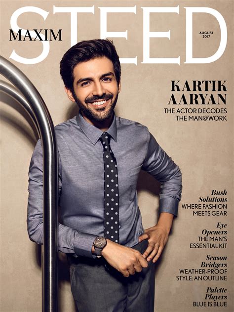 Kartik Aaryan Appears On India Maxim Cover In Style Bollywood Dhamaka
