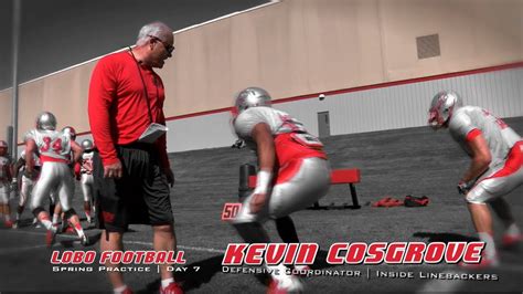 2014 Lobo Football Micd Up Coach Kevin Cosgrove Youtube