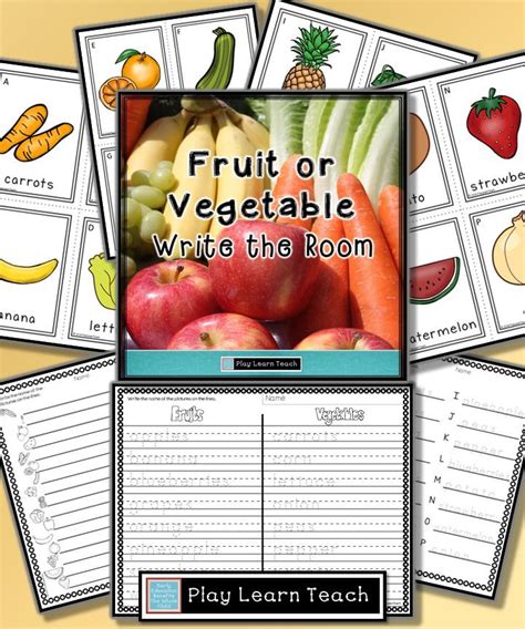 Sort Images Of Fruits And Vegetables With This Fun And Familiar Write