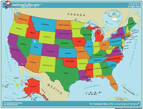 These maps show state and country boundaries, state capitals and major cities, roads, mountain ranges, national parks, and much more. A Labeled Map Of The United States | Printable Map