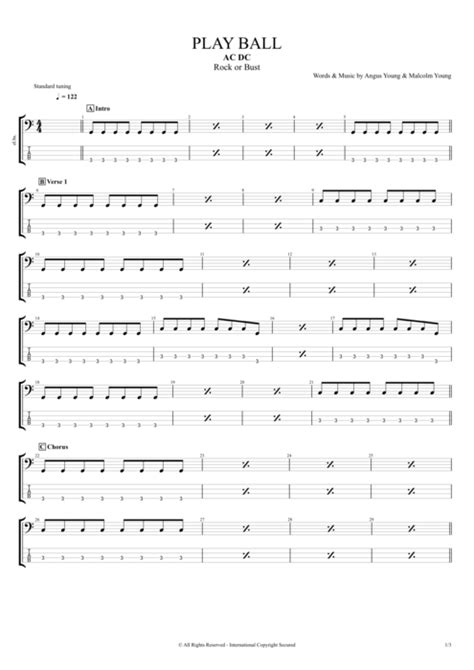 Play Ball Tab By Acdc Guitar Pro Full Score Mysongbook