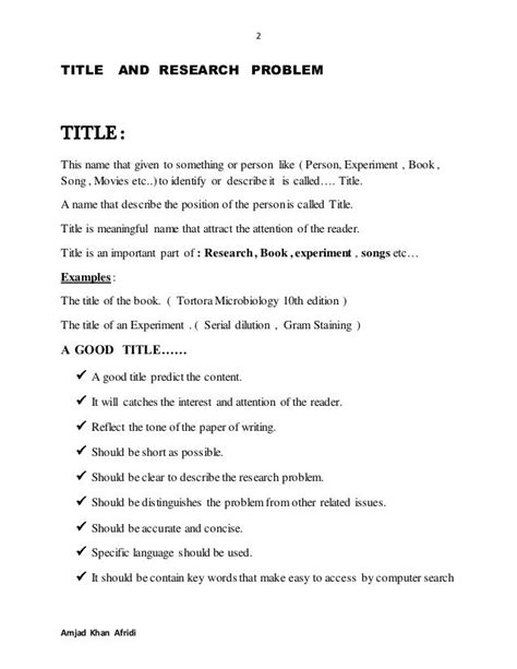 How To Make A Title For A Research Paper 4 Important Tips On