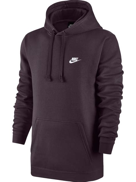 Nike Nike Sportswear Club Fleece Mens Pullover Hoodie Dark Purple