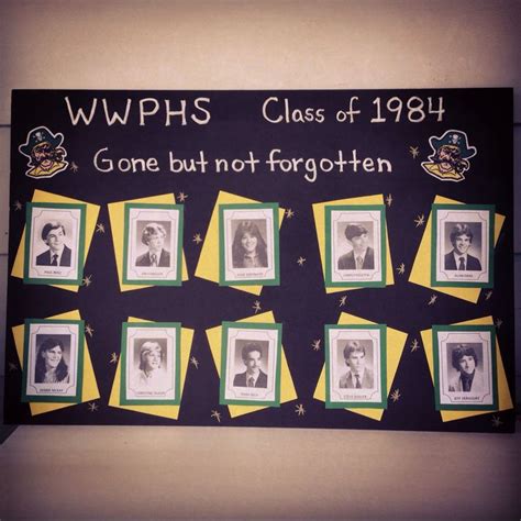 My Final Product Memory Board Of Classmates Who Have Passed Away